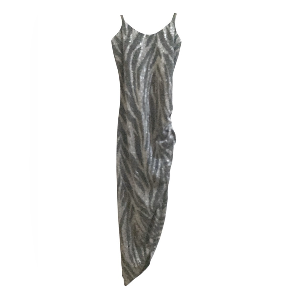 Zebra Print Dress - Black and White